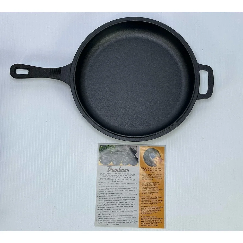 New Bruntmor Cast Iron Frying Pan Or Lid 9.5
